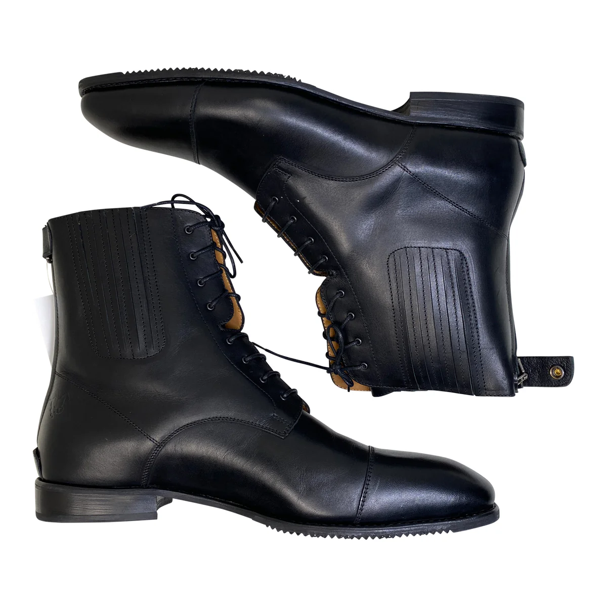 DeNiro 'Traiano' Men's Paddock Boots in Black - Men's EU 49 (US 15) - Image 3