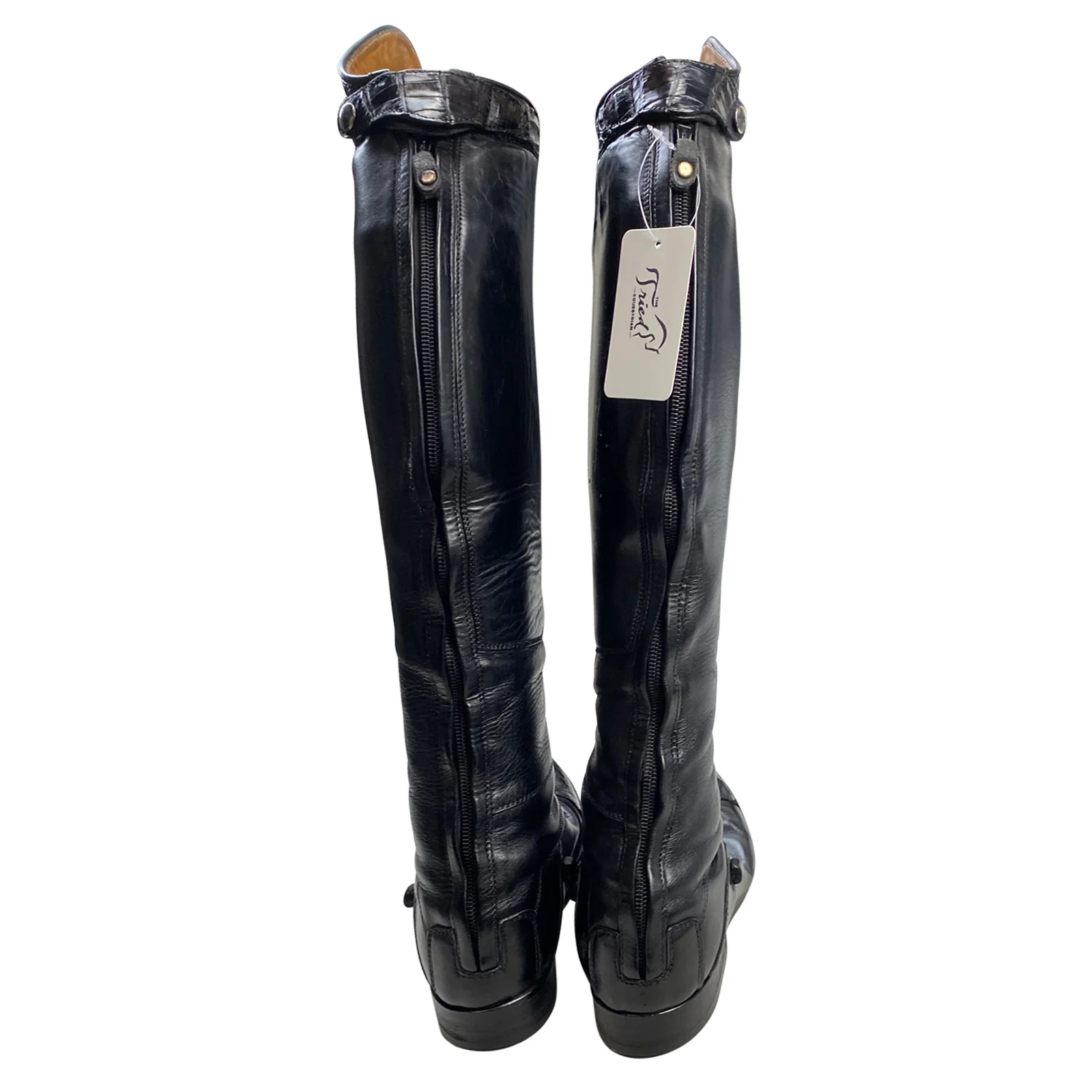 La Mundial Custom Alligator Field Boots in Black - Approx. Women's 5 (Wide/Reg) - Image 4